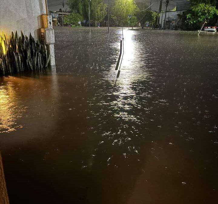 LA FUERTE LLUVIA CAÍDA EN CHAJARÍ Y LAS CONSECUENCIAS EN LA CIUDAD PONEN A GALIMBERTI Y BORGHESAN EN EL BANQUILLO