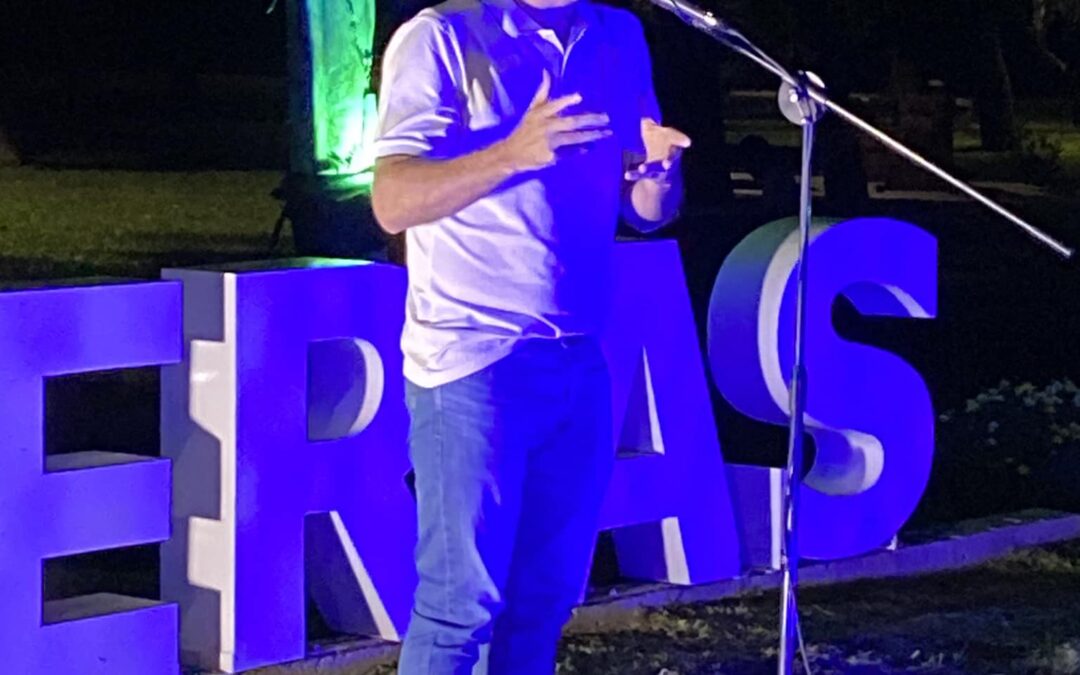 Bravo celebró cinco años de gestión inaugurando el paseo Las Palmeras