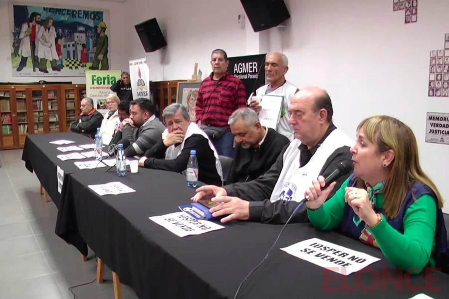Agmer convocó a paro y la Intersindical se movilizará contra el reemplazo de IOSPER