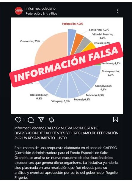 CARLOS CECCO DESMIENTE PUBLICACIÓN