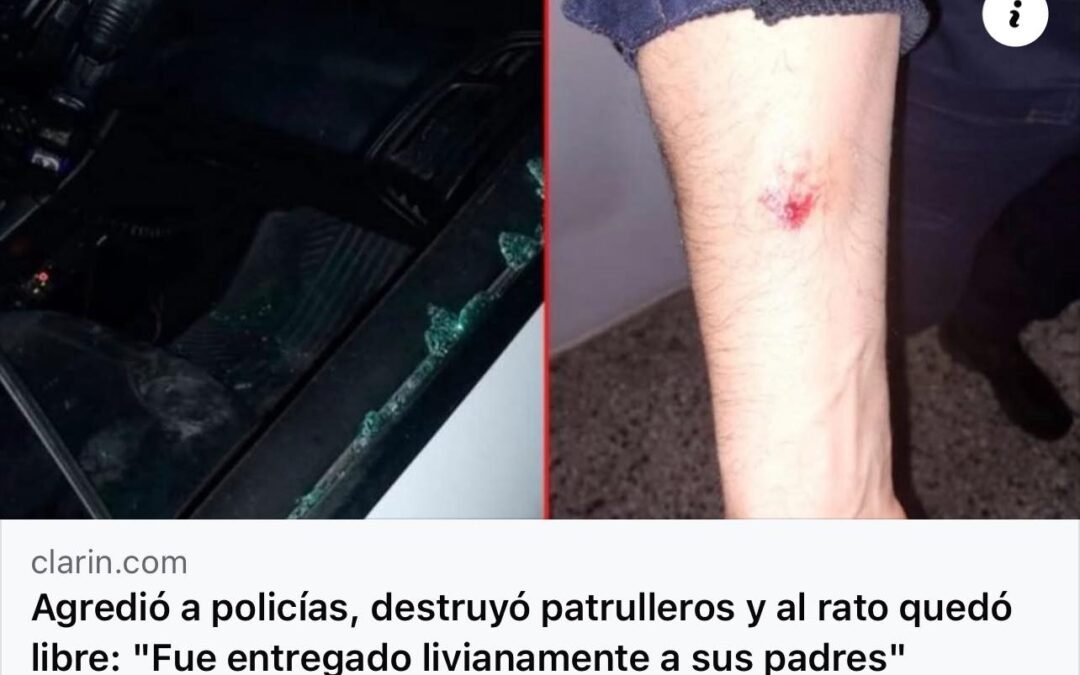 CLARIN PUBLICÓ LA AGRESIÓN A POLICIAS OCURRIDA EN FEDERACIÓN
