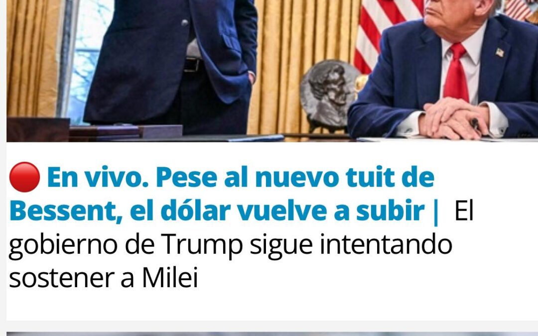 Más presión al dólar: salta el oficial y financieros superan los $1.500, pese a la intervención del Tesoro de EEUU