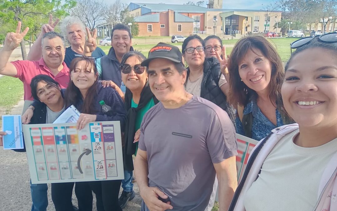 EL PJ DE FEDERACIÓN SALE A LA CALLE PARA EXPLICAR CÓMO SE VOTA CON LA BOLETA ÚNICA