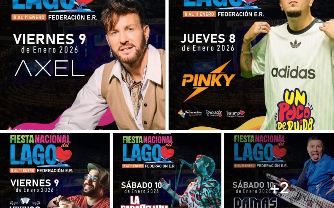 Se completó la grilla de la fiesta Nacional del Lago