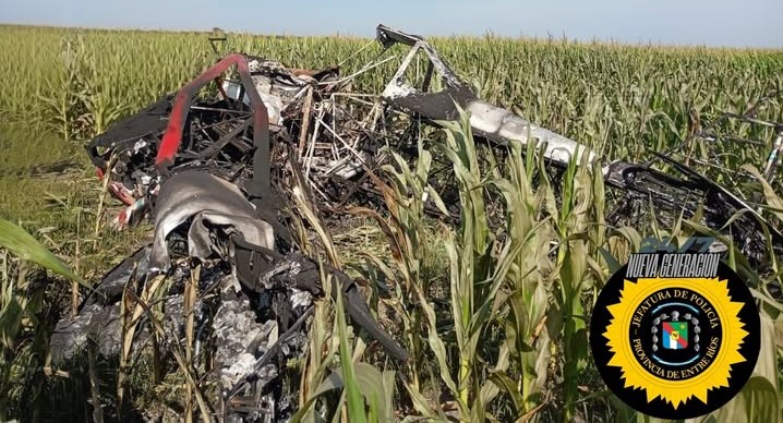 Cayó avioneta fumigadora en Feliciano, el piloto fue asistido en el hospital