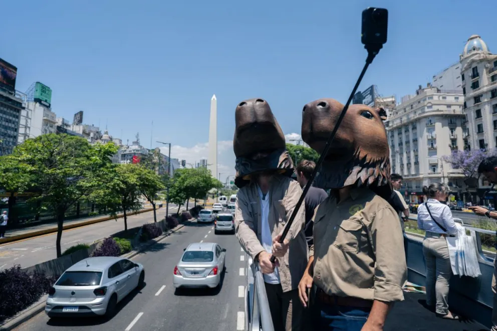 El carpincho entrerriano llevó la propuesta turística al microcentro porteño