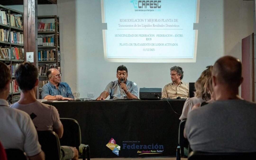 CATANI PRESENTÓ EL PROYECTO DE CAFESG PARA READECUAR LA PLANTA DE TRATAMIENTO DE LÍQUIDOS CLOACALES