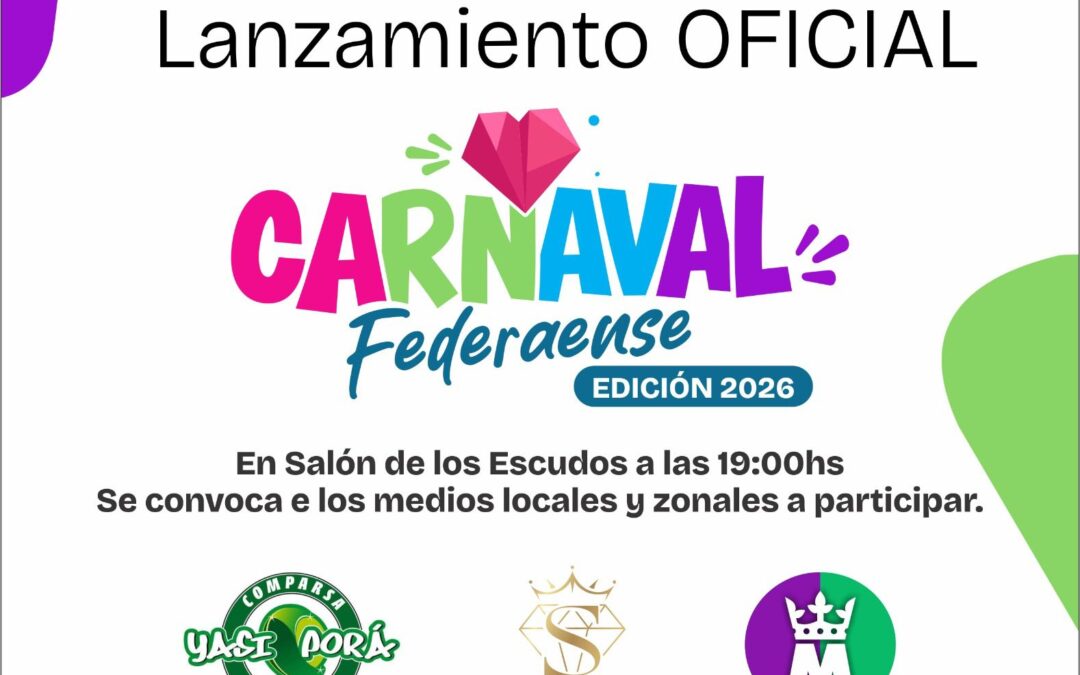 HOY SE PRESENTA OFICIALMENTE EL CARNAVAL 2026, SERÁ ORGANIZADO POR LAS COMPARSAS