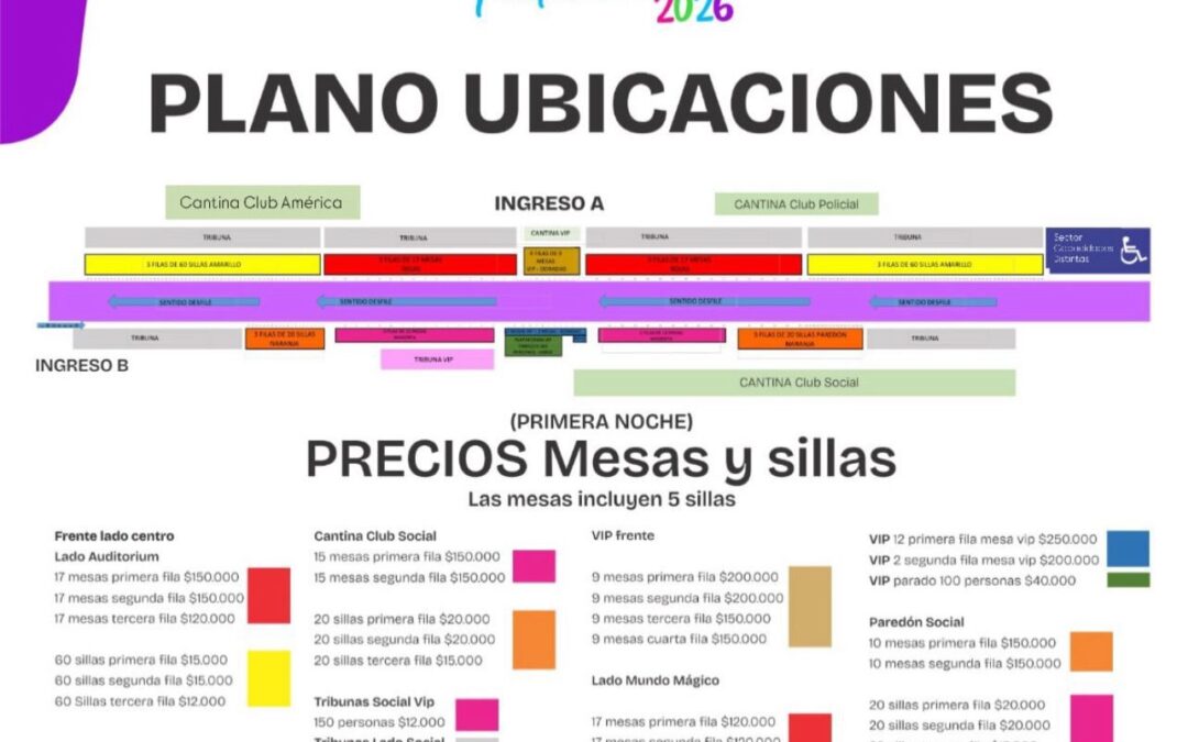 COMIENZA LA VENTA DE ENTRADAS PARA LA PRIMERA NOCHE DEL CARNAVAL FEDERAENSE