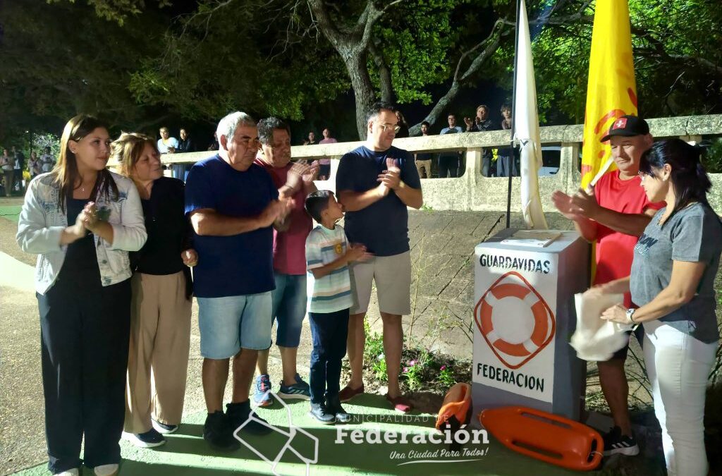 Con un homenaje a Daniel “Tato” Bordón, Federación cuenta con el Sector de los Guardavidas