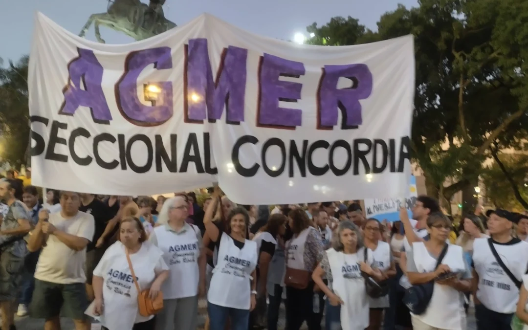 PARO DOCENTE: AGMER anunció que en Concordia habrá concentración y marcha