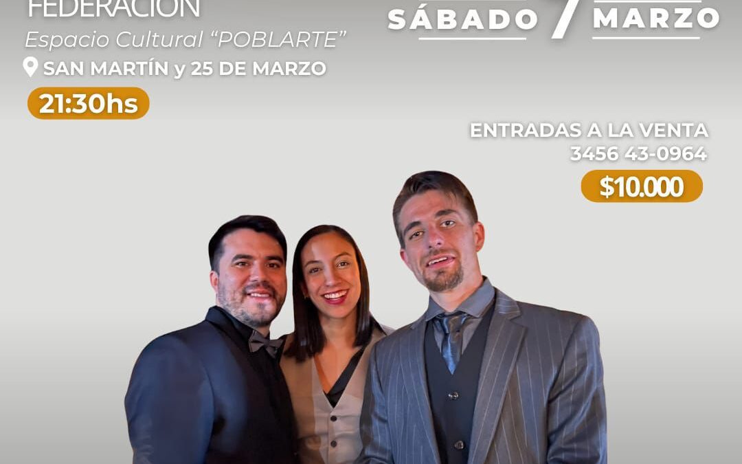 Hoy sábado 7 de marzo, el espacio cultural Poblarte se convertirá en el epicentro de la pasión rioplatense con la presentación de «Noche de Tango». Una cita imperdible que invita a vecinos y turistas a disfrutar de lo mejor del género en un marco de calidez y nostalgia.
