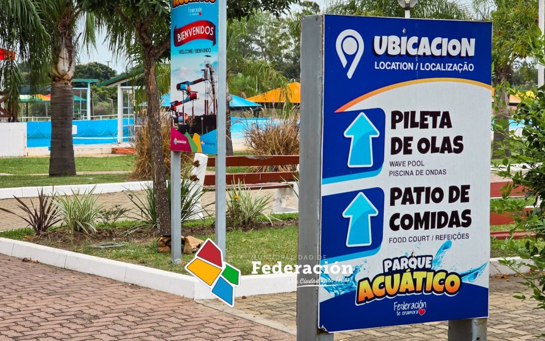 PREPARATIVOS PARA ESTE FIN DE SEMANA LARGO EN EL PARQUE ACUÁTICO