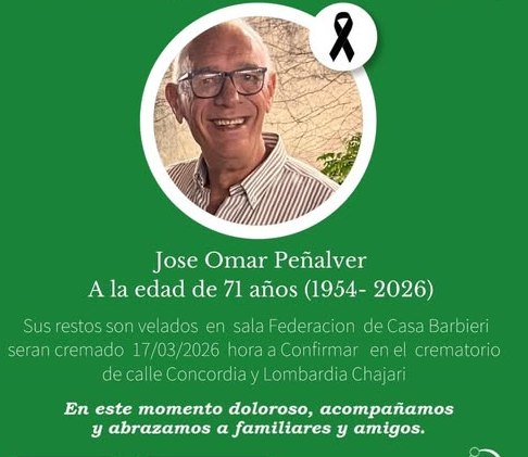 FALLECIMIENTO DE «MONA» PEÑALVER