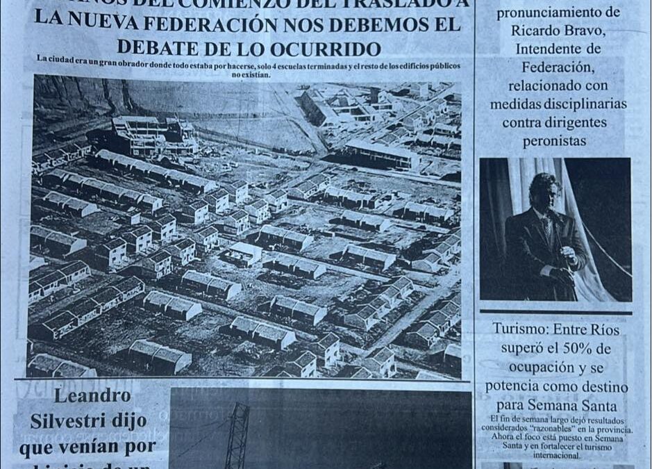 Tapa de El Federaense del viernes 27 de marzo de 2026