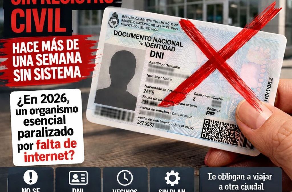 HOLA PELUQUITAS… Registro Civil sin sistema en Federación, Entre Ríos