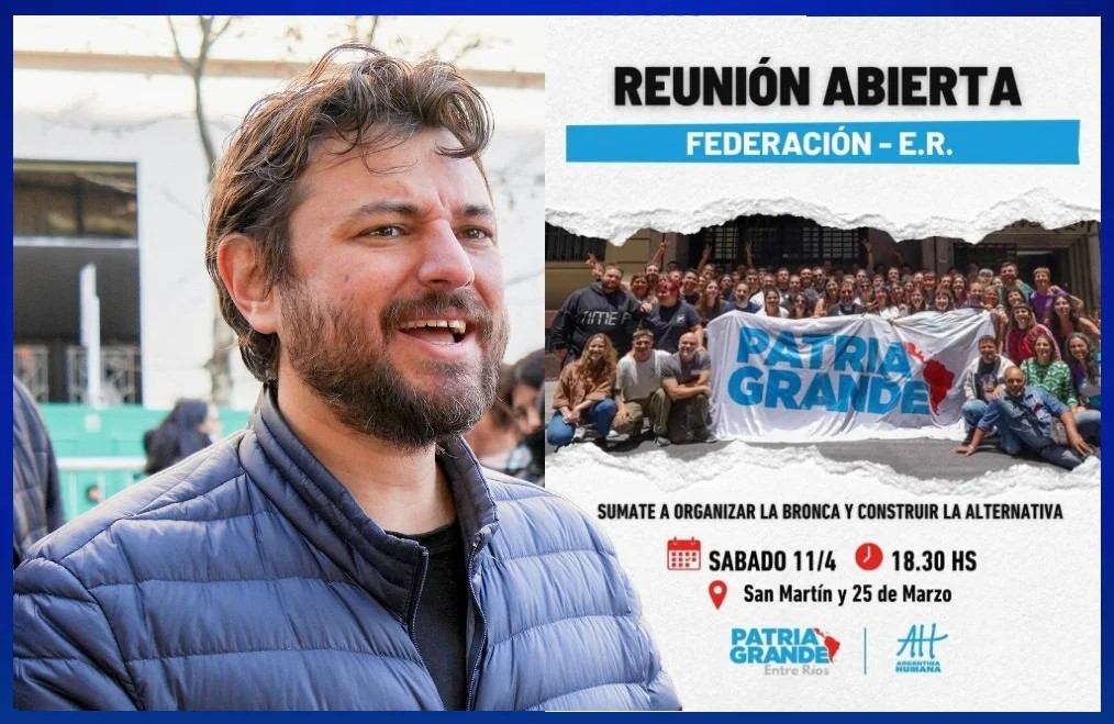 El partido de Grabois llega a Federación con una reunión abierta