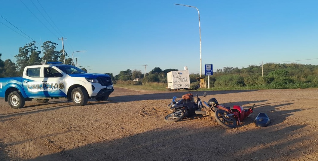 CHAJARÍ; 3 HERMANAS Y 28 DE MAYO: colisionaron dos motos