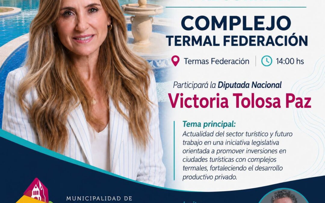 RUEDA DE PRENSA Y RECORRIDA POR TERMAS JUNTO A LA DIPUTADA TOLOSA PAZ