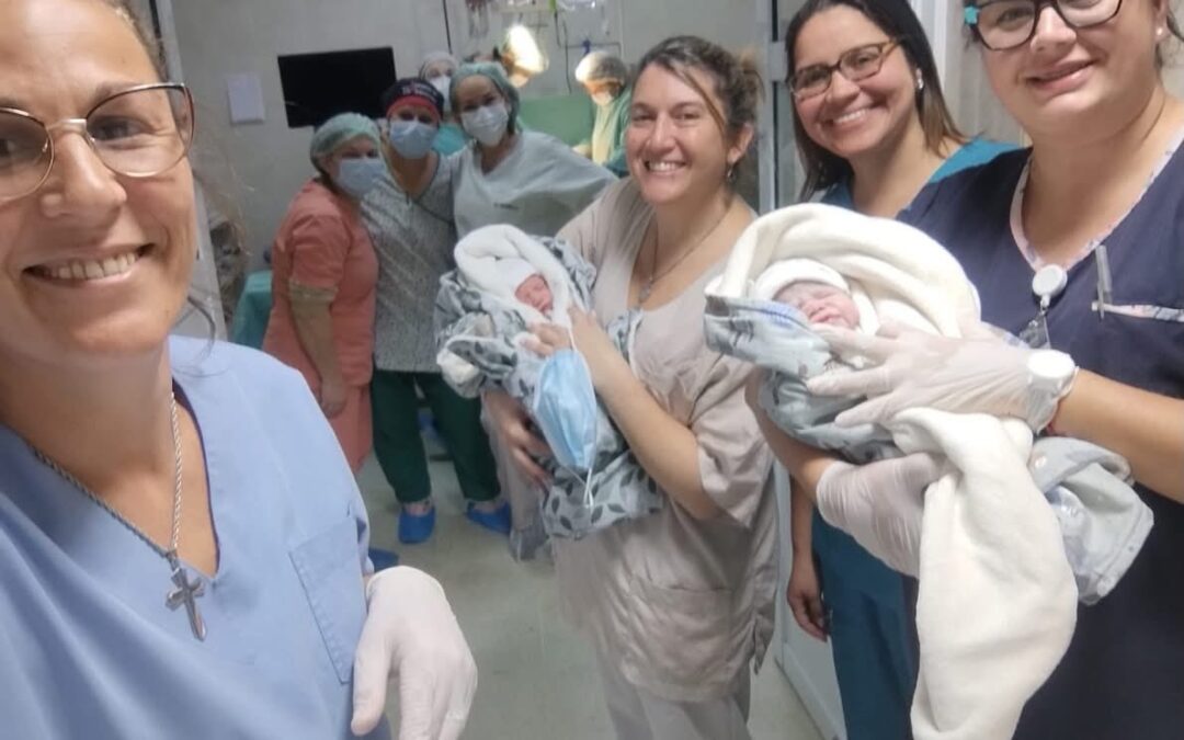 NACIERON MELLIZOS EN EL HOSPITAL SANTA ROSA DE CHAJARÍ