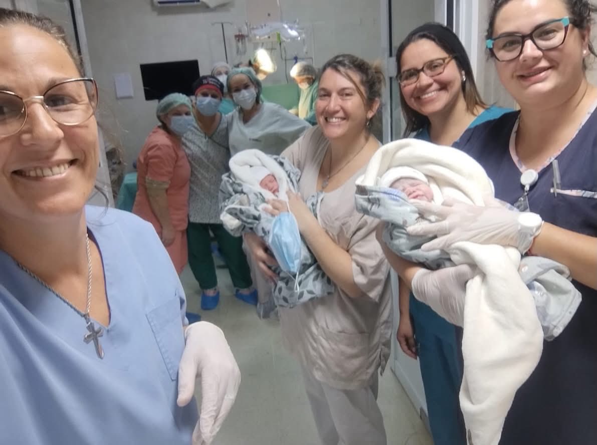 NACIERON MELLIZOS EN EL HOSPITAL SANTA ROSA DE CHAJARÍ