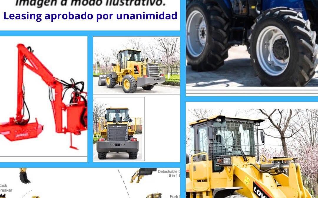 MAYORÍA PARA MODERNIZAR EL MUNICIPIO: SE APROBÓ EL LEASING PARA NUEVAS MAQUINARIAS.