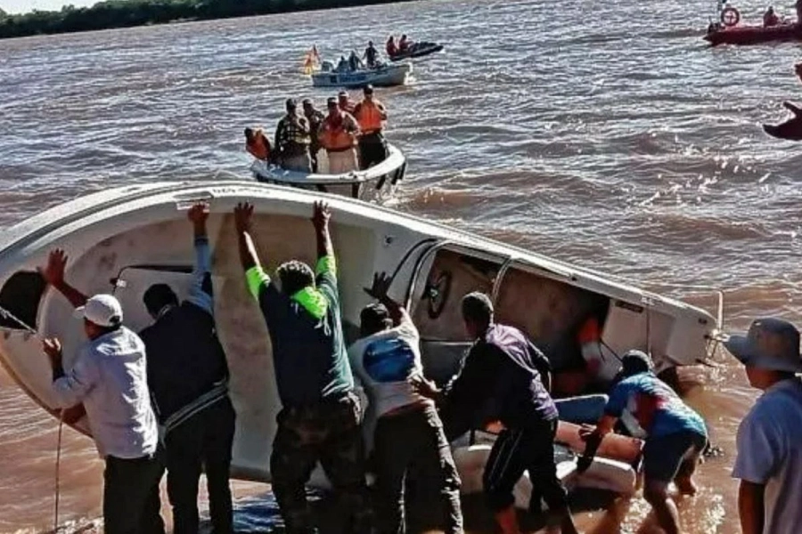 Pescador de Chajarí iba a bordo de la lancha que volcó en la largada de la pesca del Surubí