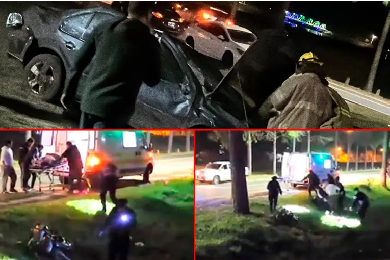 Motociclista sufrió amputación de la pierna en impactante choque en entrada a Federación: investigan si dos vehículos corrían picadas