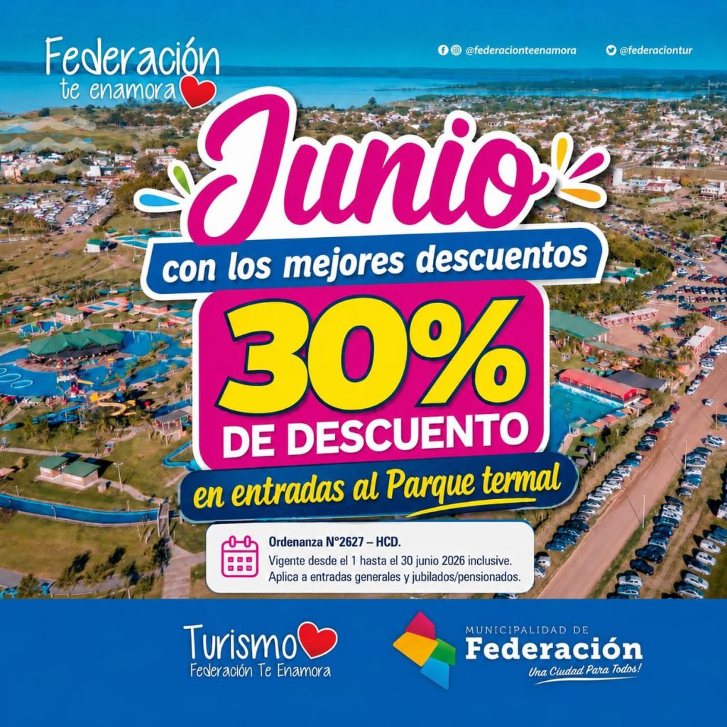 Federación lanzó una de las tarifas termales más bajas del país para junio
