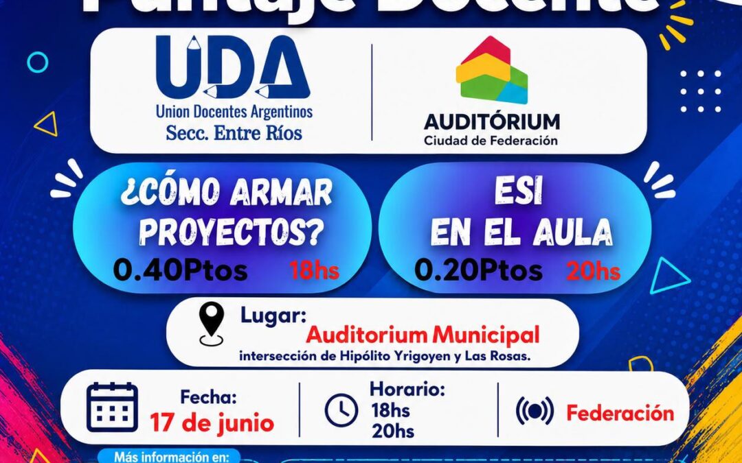 FEDERACIÓN: CAPACITACIÓN DOCENTE CON PUNTAJE