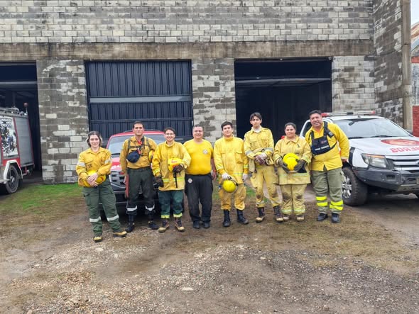 Bomberos Voluntarios Federacion participaron en Capacitación de Incendios Forestales Nivel I, desarrollada en la ciudad de San José de Feliciano.
