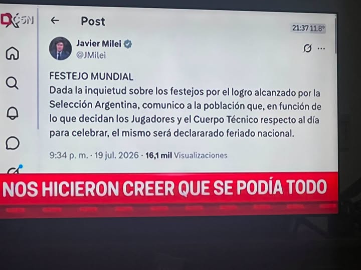 Peluca dice que es feriado, pero no dice cuándo???? Y entonces qué???