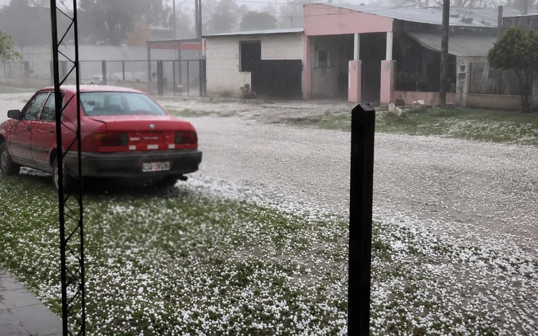 Una fuerte granizada sorprendió a una localidad uruguaya al norte de Salto