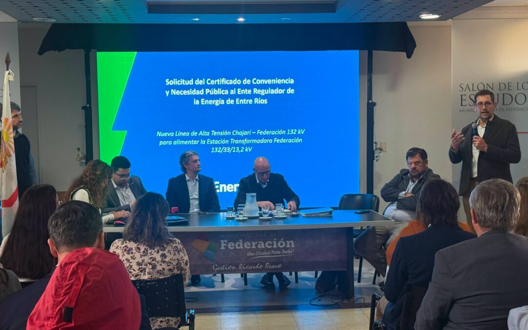 AUDIENCIA PÚBLICA PARA LA NUEVA LÍNEA DE ALTA TENSIÓN 132 KV CHAJARÍ-FEDERACIÓN