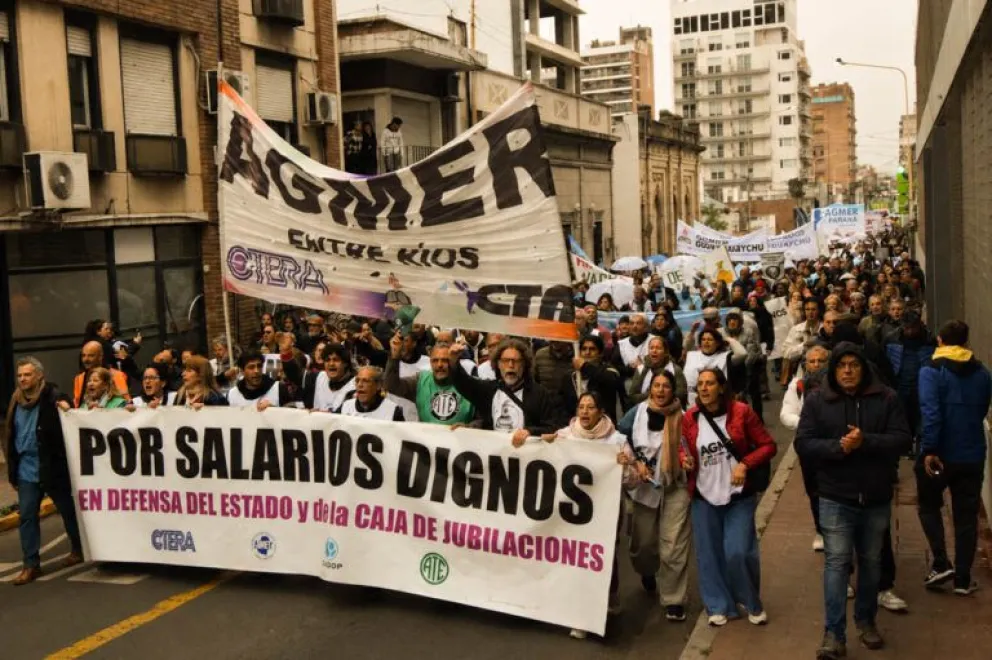 La educación entrerriana para contra el ajuste nacional