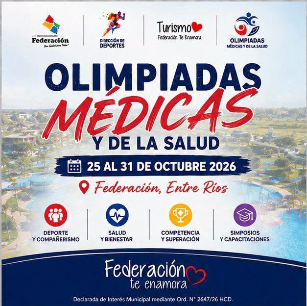 LO QUE SE VIENE: OLIMPIADAS MÉDICAS Y DE LA SALUD 2026