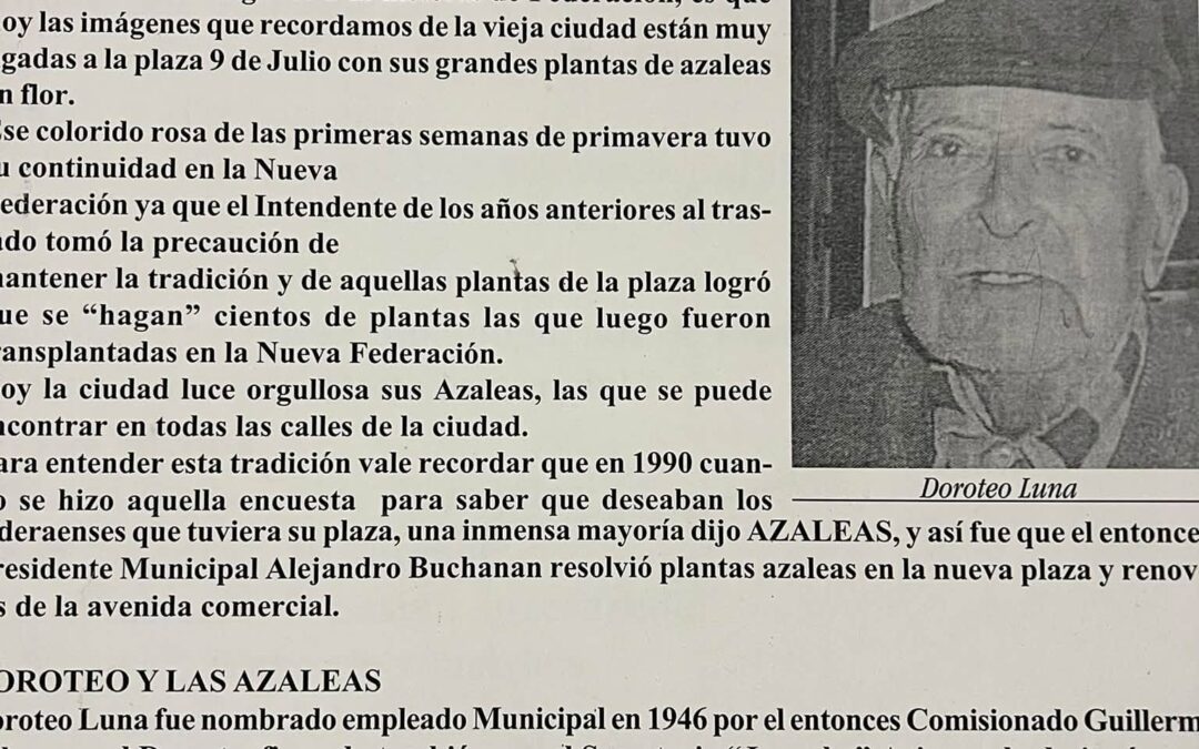 LAS AZALEAS HACEN HISTORIA EN FEDERACIÓN.