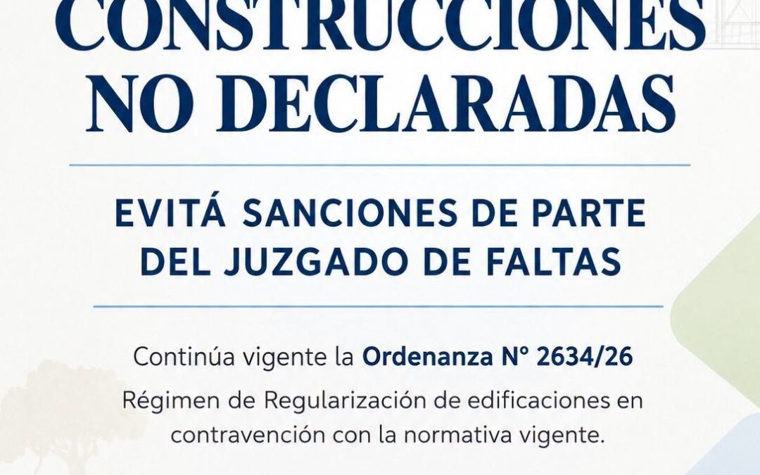 RÉGIMEN DE REGULARIZACIÓN DE CONSTRUCCIONES NO DECLARADAS