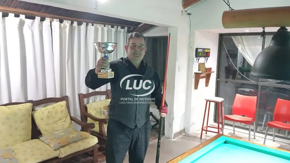Néstor «Pelusa» Bordón se consagró Campeón Entrerriano de Billar y va por más