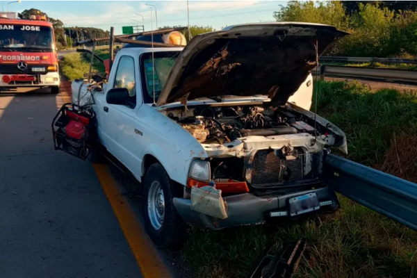 Autovía Artigas: un hombre quedó gravemente herido tras intentar esquivar un ciervo